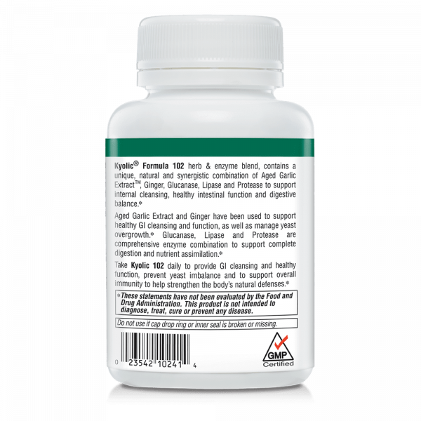 Kyolic Candida Cleanse & Digestion Formula 102 - Image 3